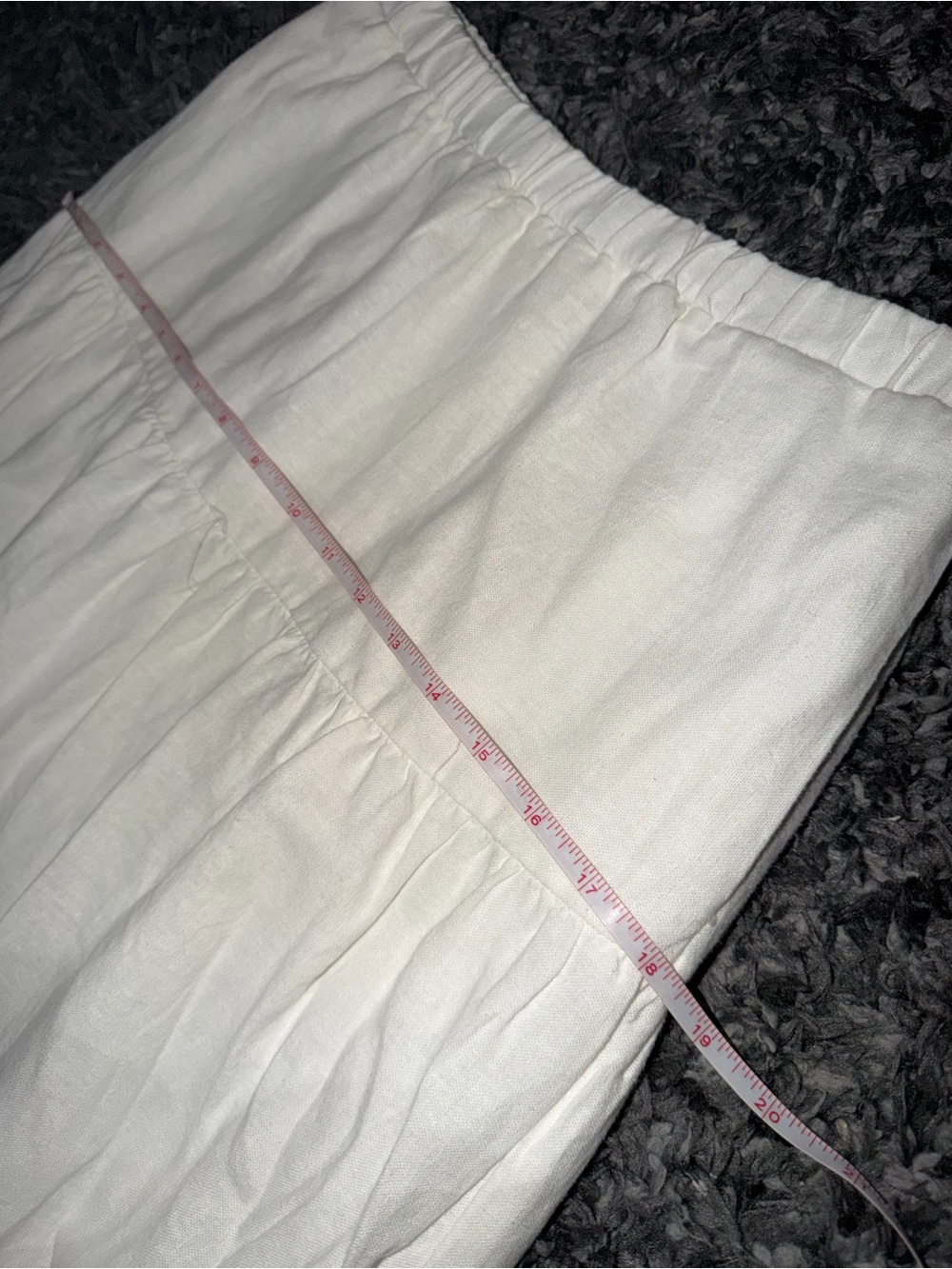 Women’s Tiered White Maxi Skirt. Size: M - Picture 3 of 7